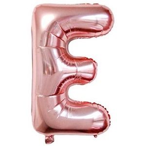16” Letter E Rose Gold Party Balloon